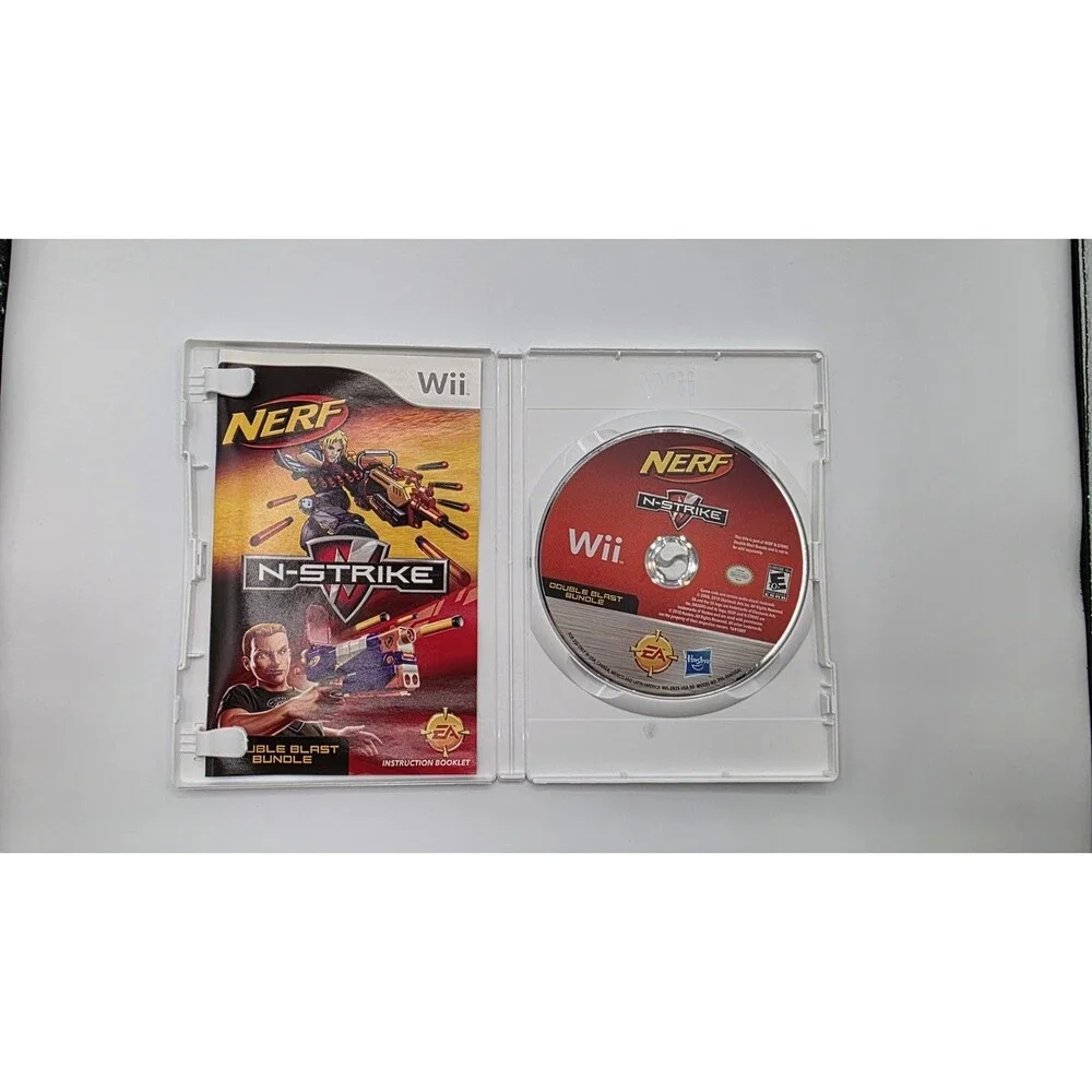 Nerf N-Strike Double Blast (Nintendo Wii, 2008) Complete In Box